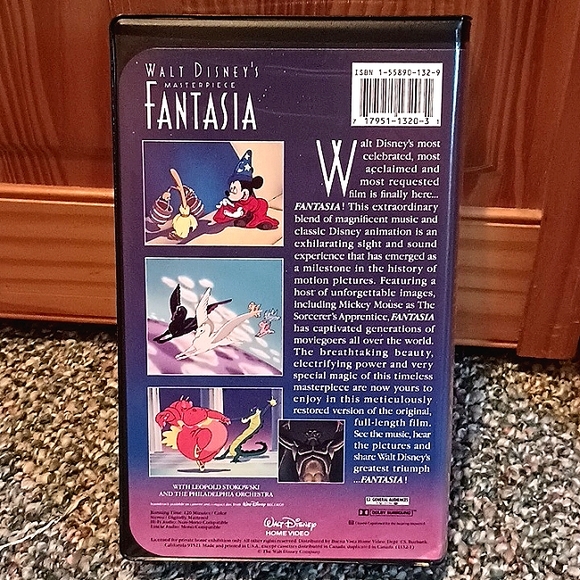 Disney's Masterpiece Fantasia & Fantasia 2000 VHS Excellent Condition - Picture 3 of 12
